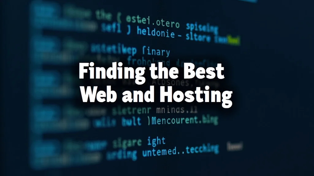 Finding the Best Web and Email Hosting