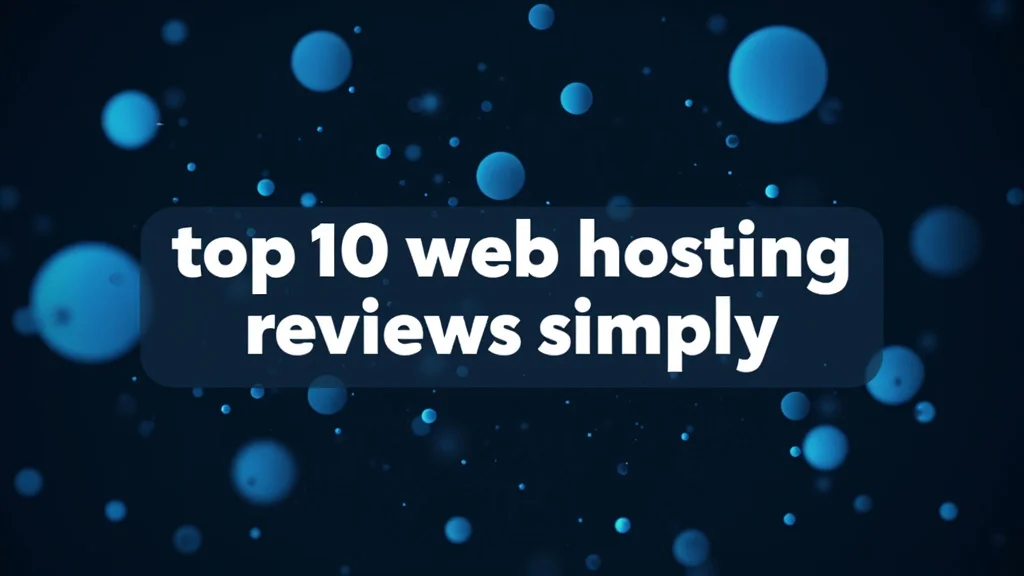 This image shows a graphic listing the top ten web hosting providers with clear explanations.